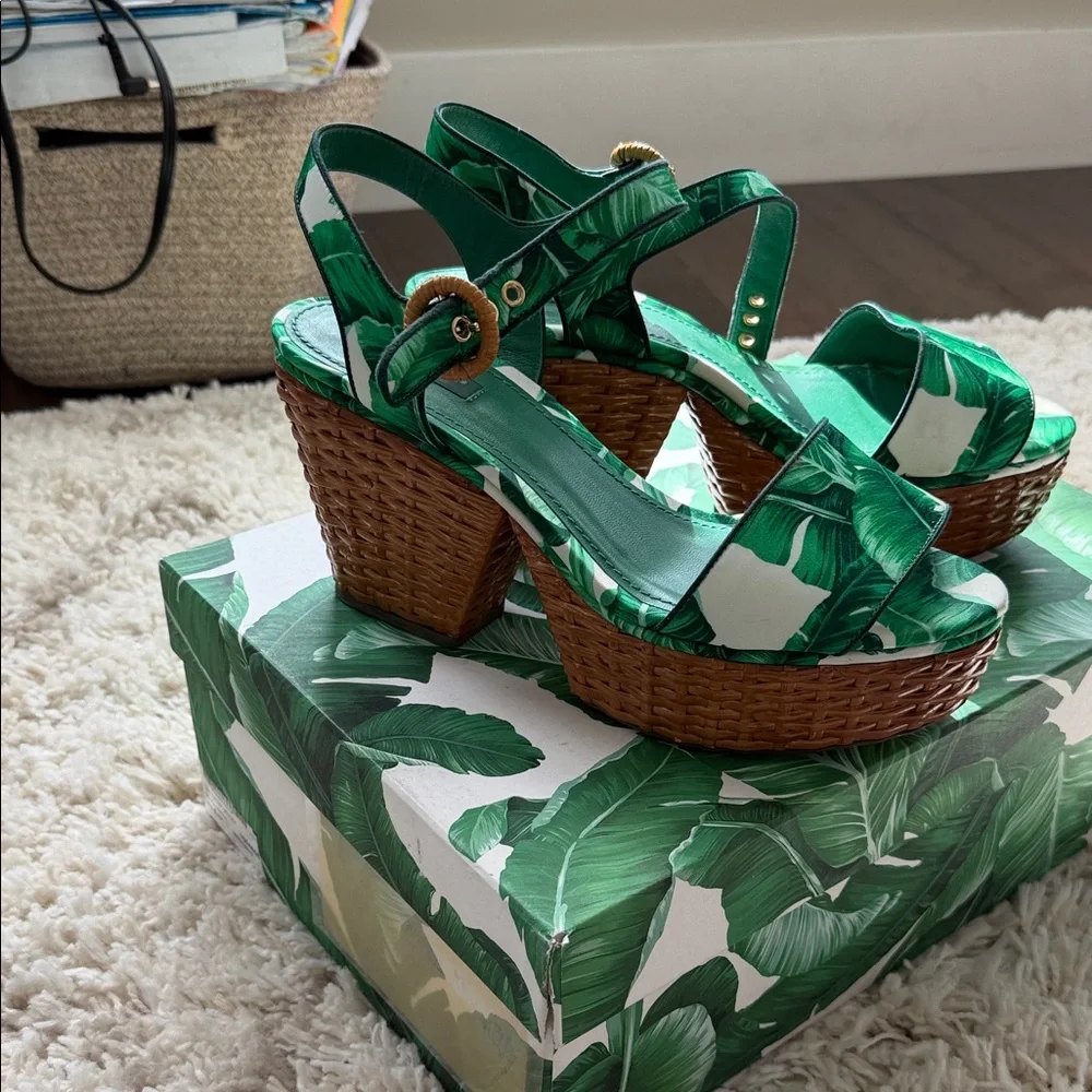 Dolce & Gabbana Green Platform Sandals size 40.5 US10 - Picture 4 of 13